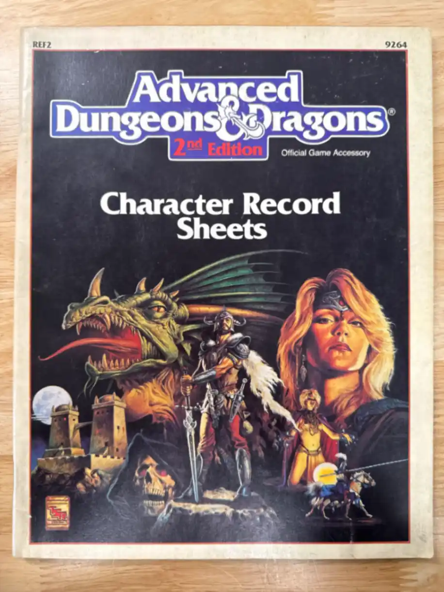 Character Record Sheets AD&D 2E
