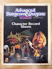 Character Record Sheets AD&D 2E
