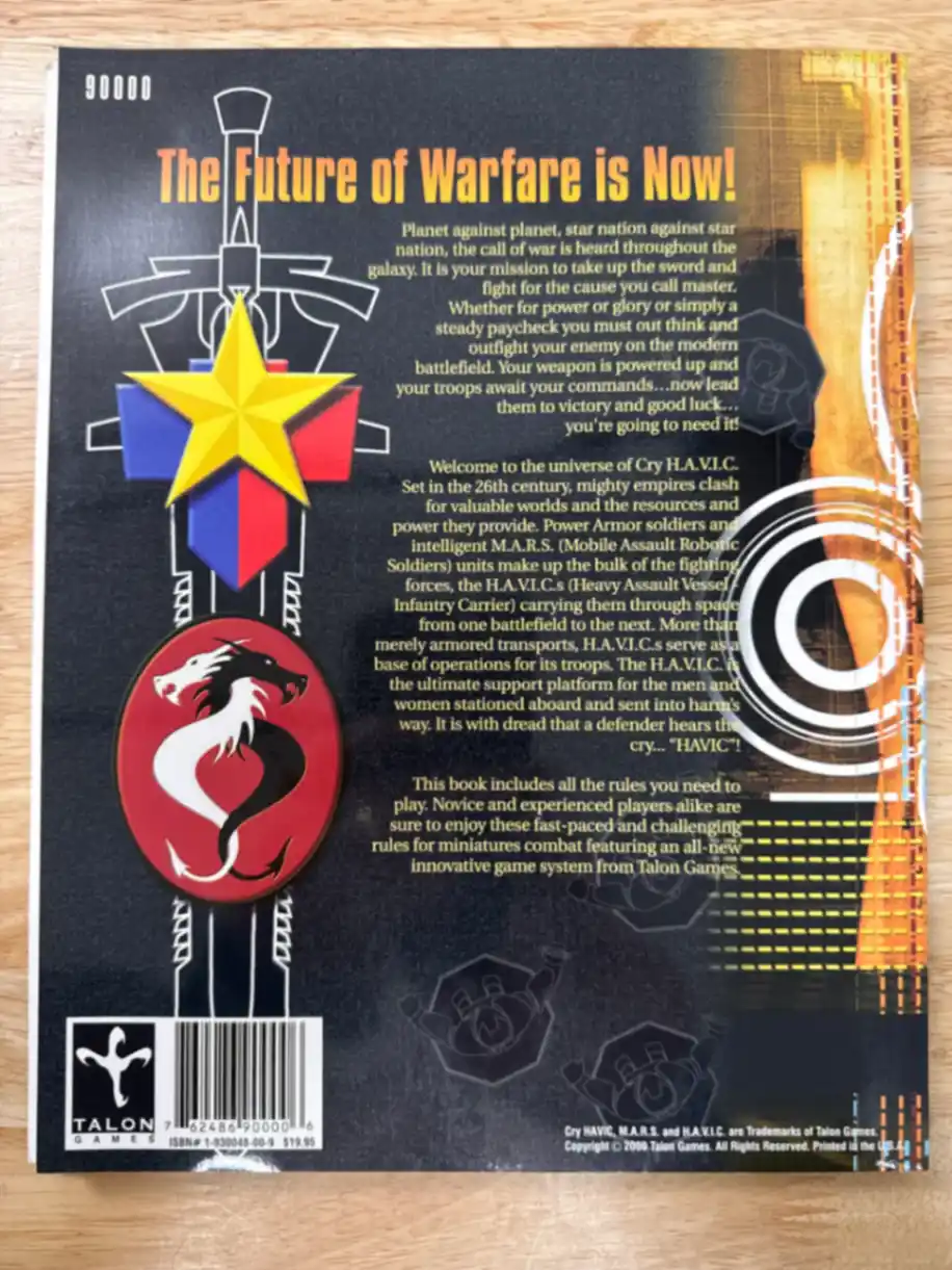 CRY H.A.V.I.C. Miniature Game Rules 1.0 