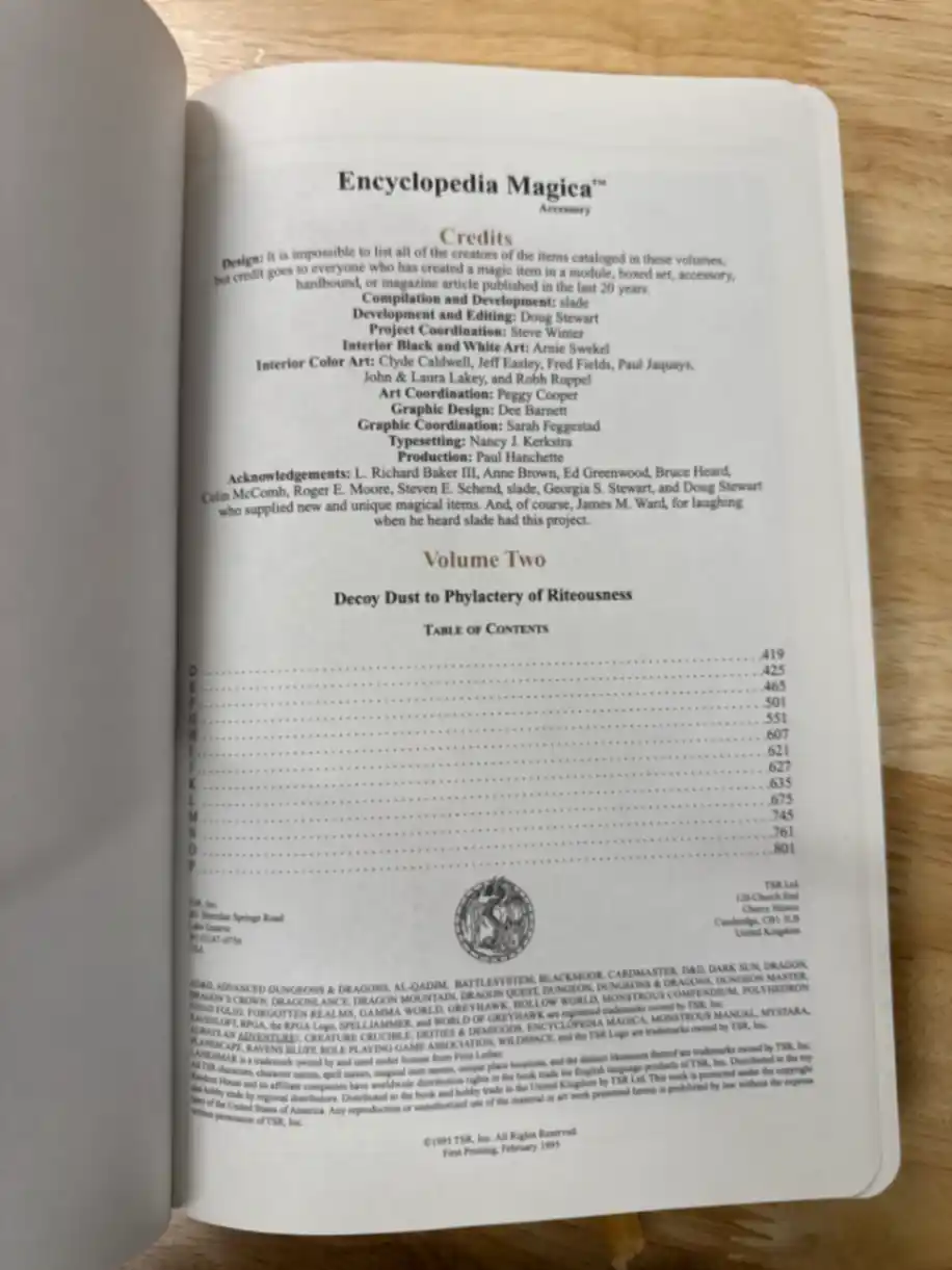 Encyclopedia Magica Volume 2