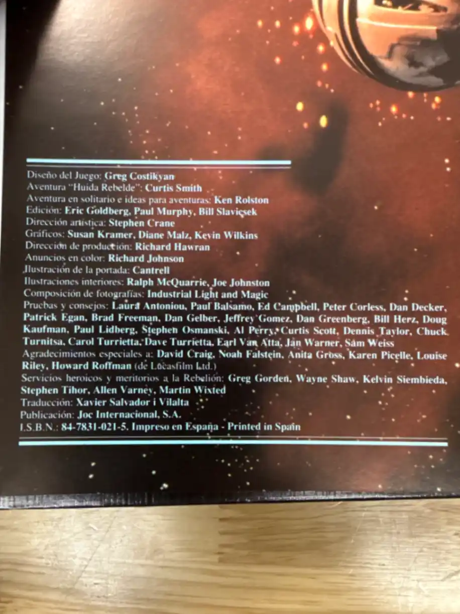 Star Wars RPG (Spanish)