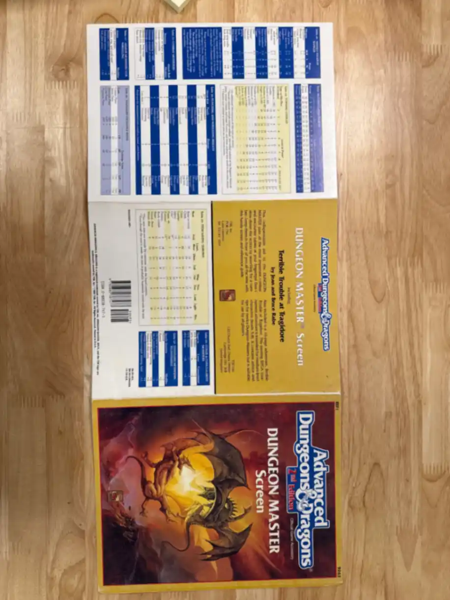 AD&D 2E Dungeon Master Screen