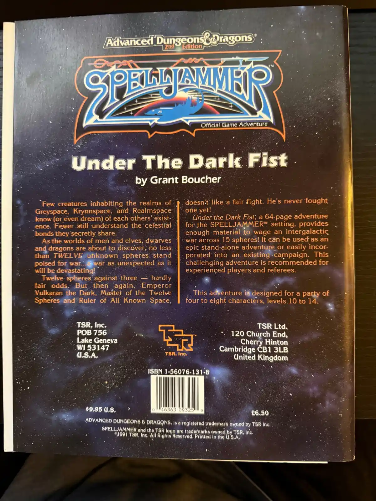 Under The Dark Fist TSR9325