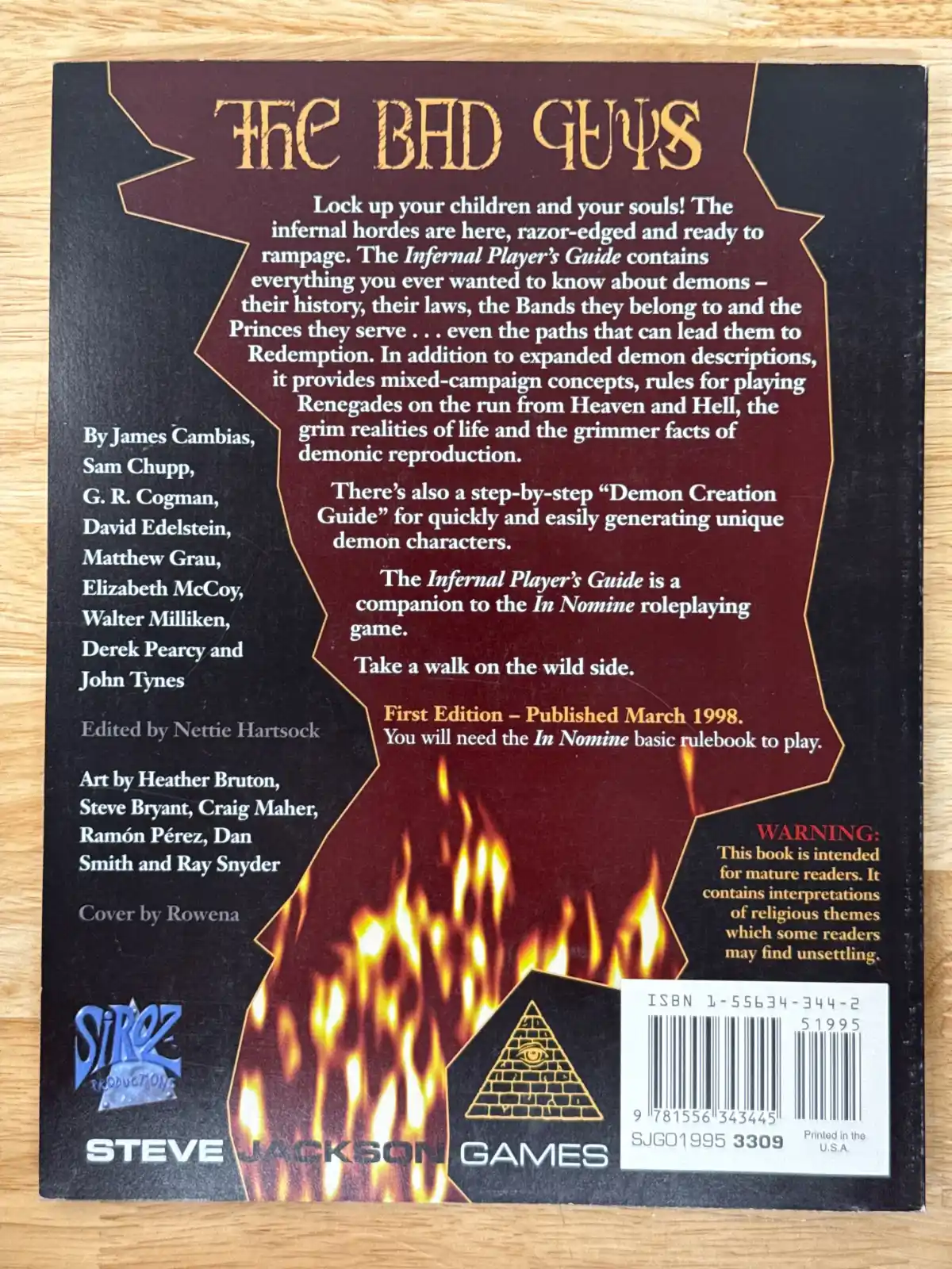 In Nomine Infernal Player's Guide