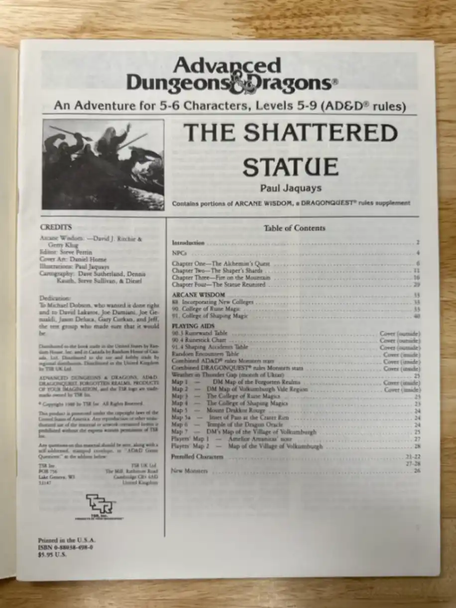 The Shattered Stone DQ1