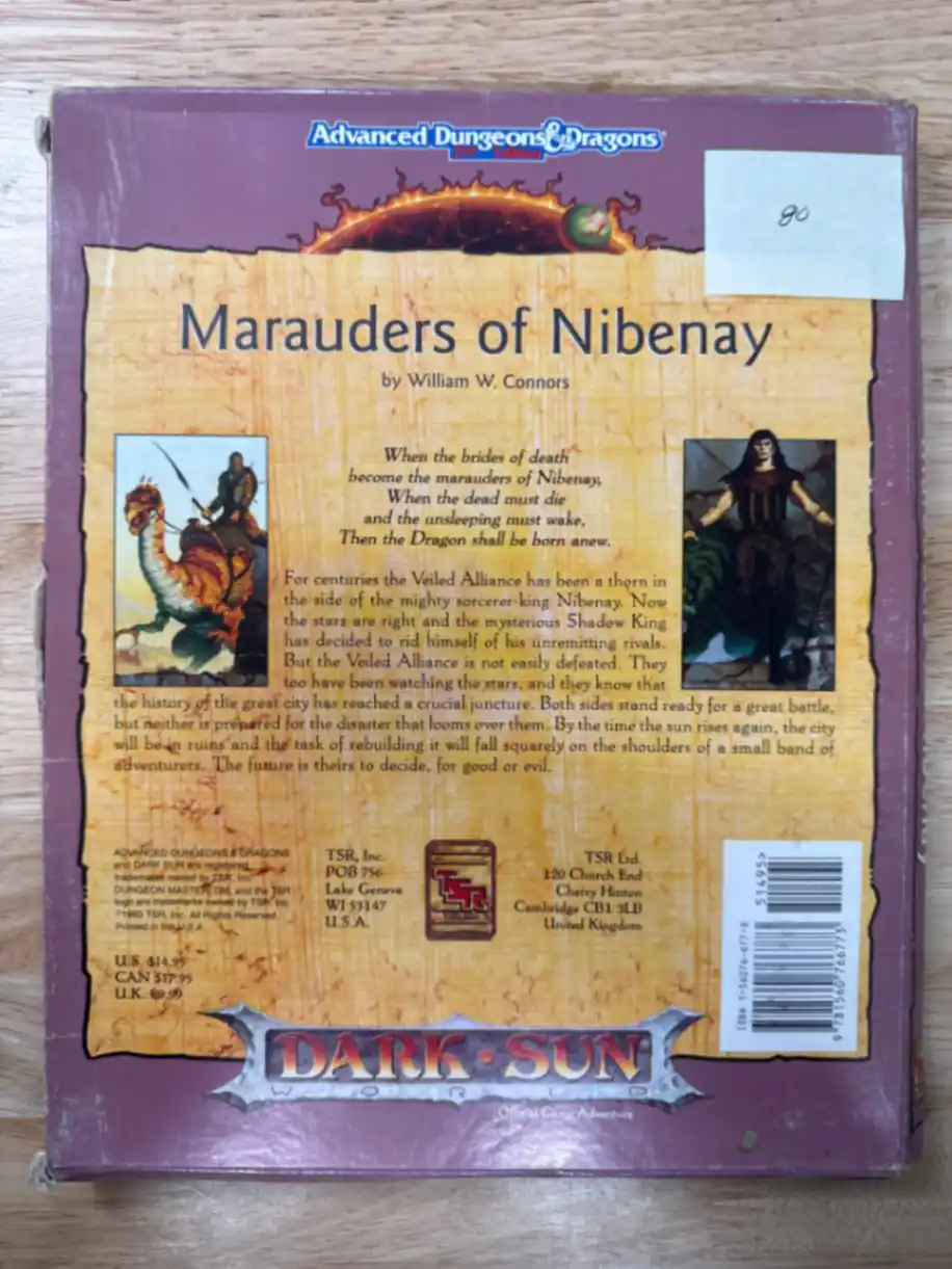 Marauders of Nibenay DSM3 Dark Sun