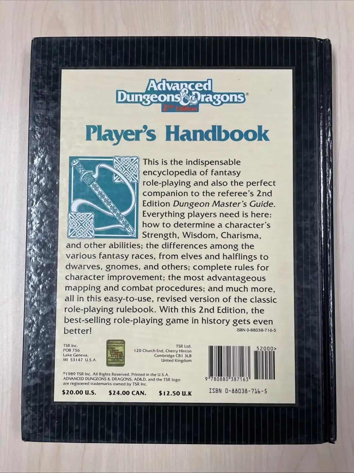 Advanced Dungeons & Dragons Player's Handbook 2nd Edition