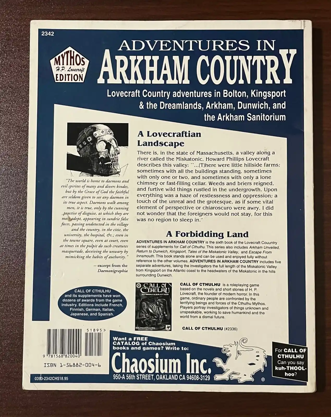 Adventures in Arkham Country