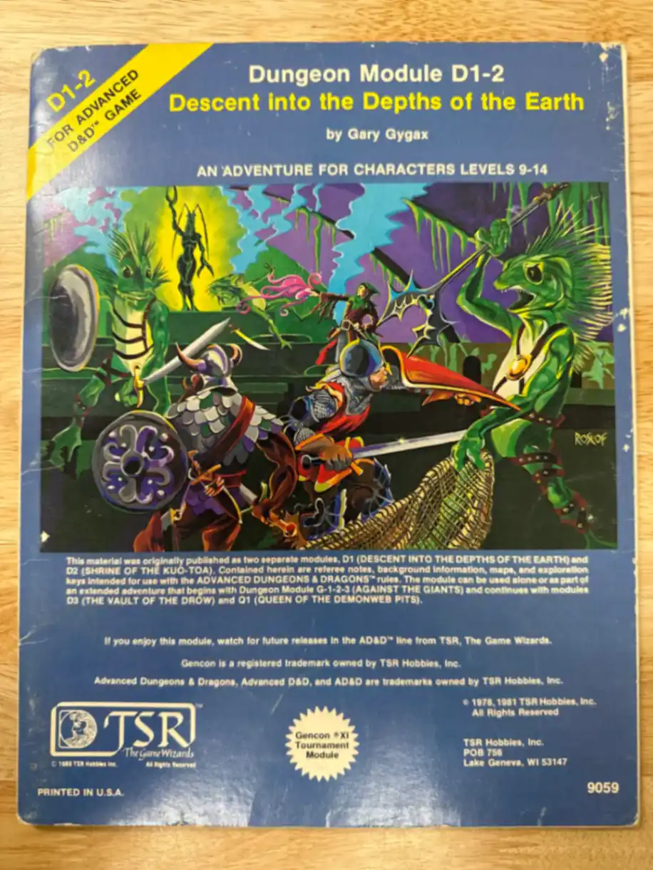 Descent into the Depths of the Earth D1-2