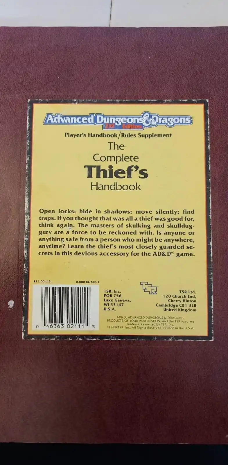 The Complete Thief's Handbook TSR2111
