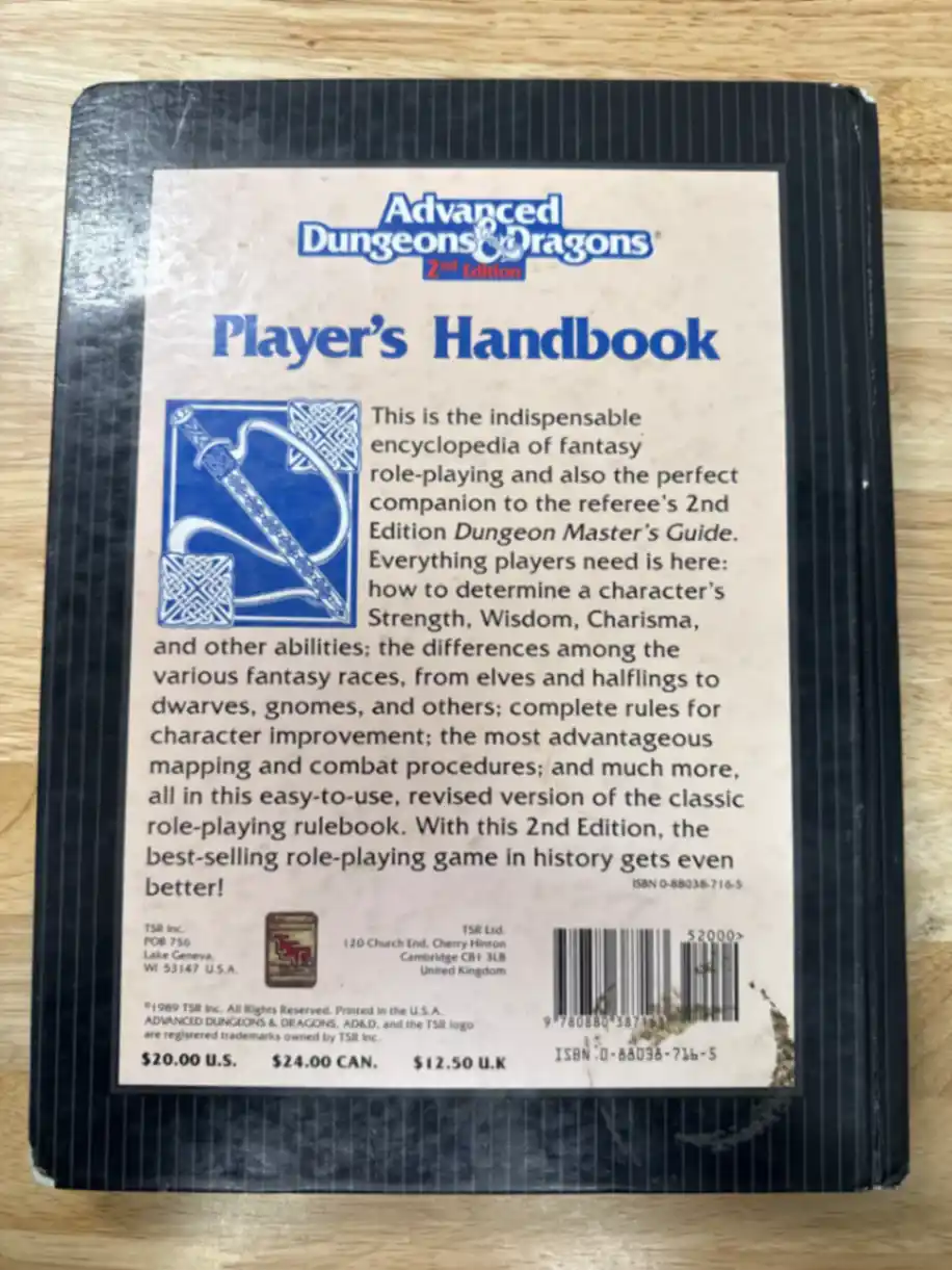 AD&D 2E Player's Handbook