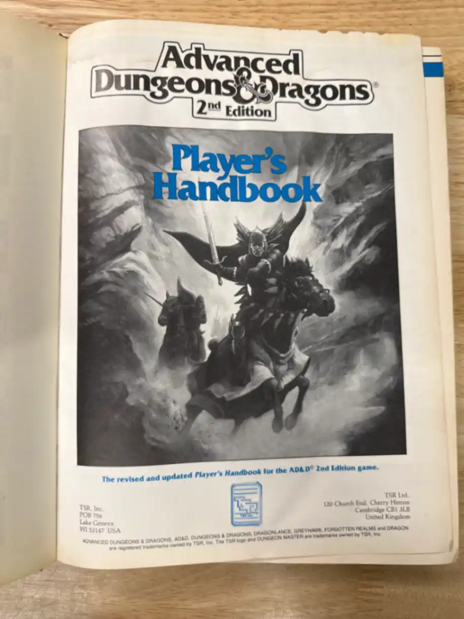 AD&D 2E Player's Handbook
