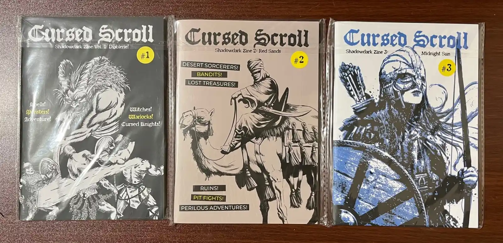 Cursed Scroll Shadowdark Zine #1-3